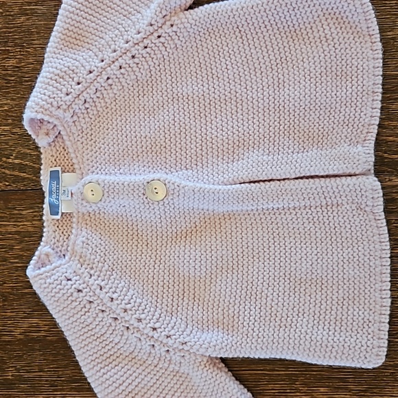 Jacadi Pale Pink Cardigan, Size 3 Months - Picture 2 of 10